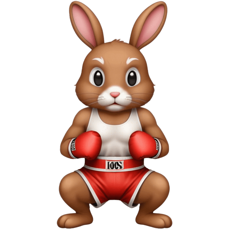 Boxing rabbit emoji