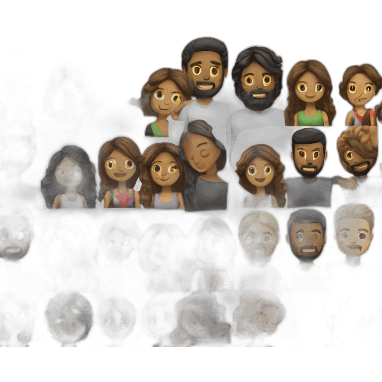 un-abrazo-deuna-mujer-de-raza-negra-y-un-hombre-blanco-sin-pelo-y-con-barba emoji