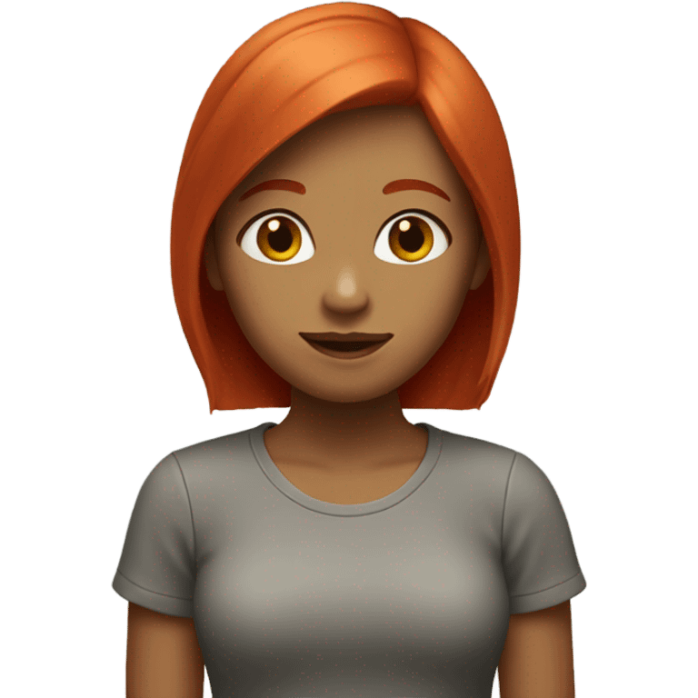 Girl with red hair emoji