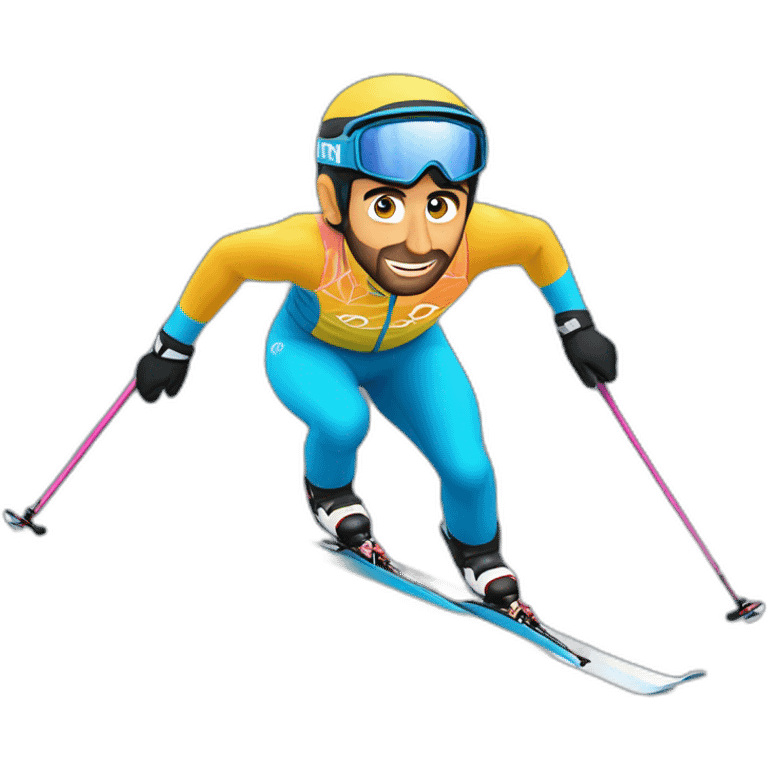 Martin Fourcade skiing emoji