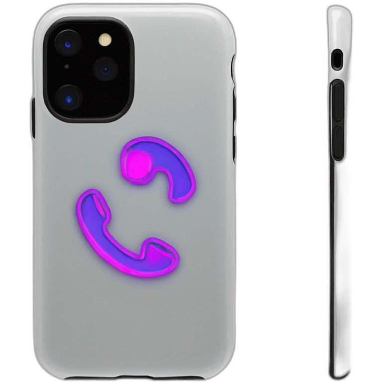 neon desing call phone case emoji