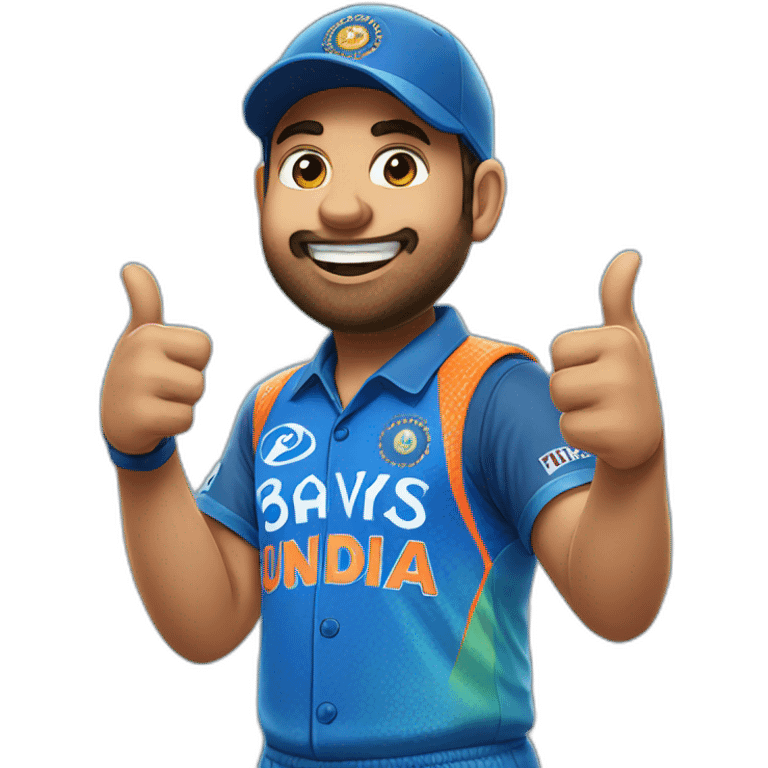 rohit sharma thumbsup emoji