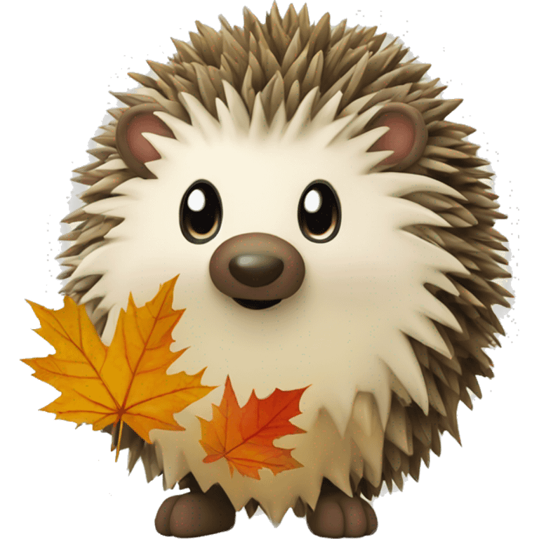 Igel im Herbst  emoji