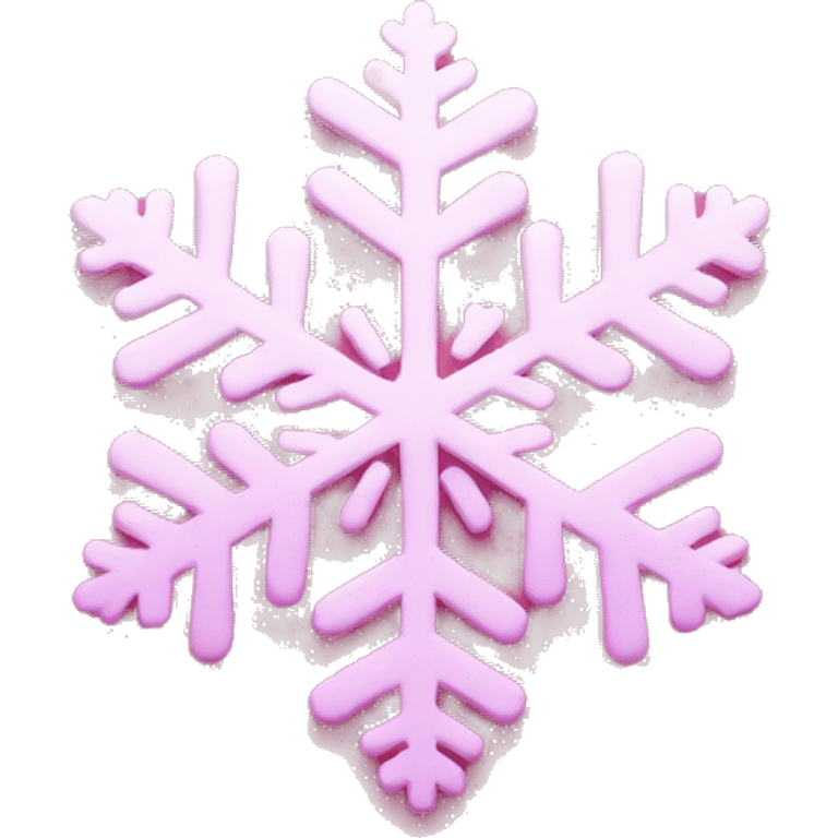 pink snowflake  emoji