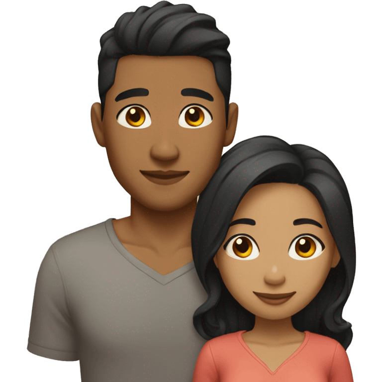 Blasian couples emoji