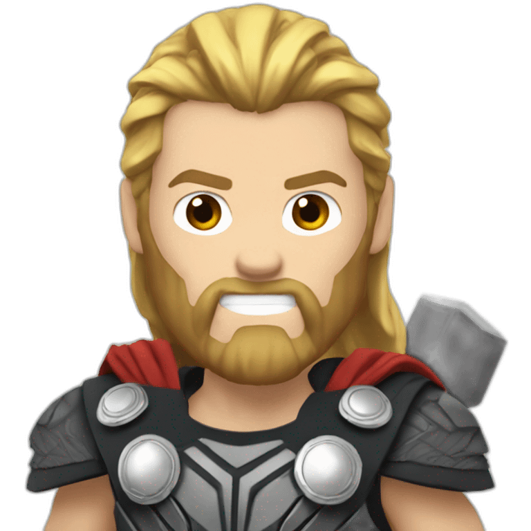 Thor avec la hache emoji