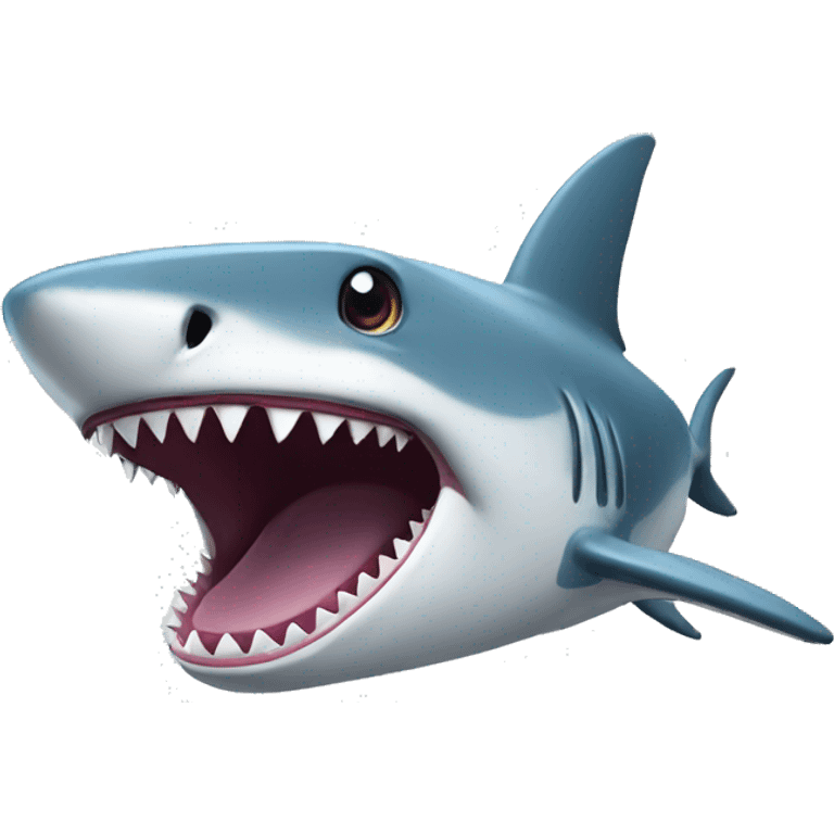 shark excited emoji