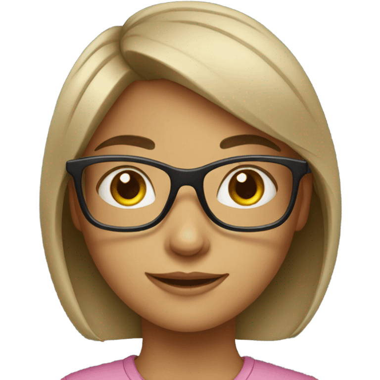 Girl with glasses emoji