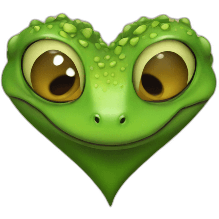 gecko heart emoji