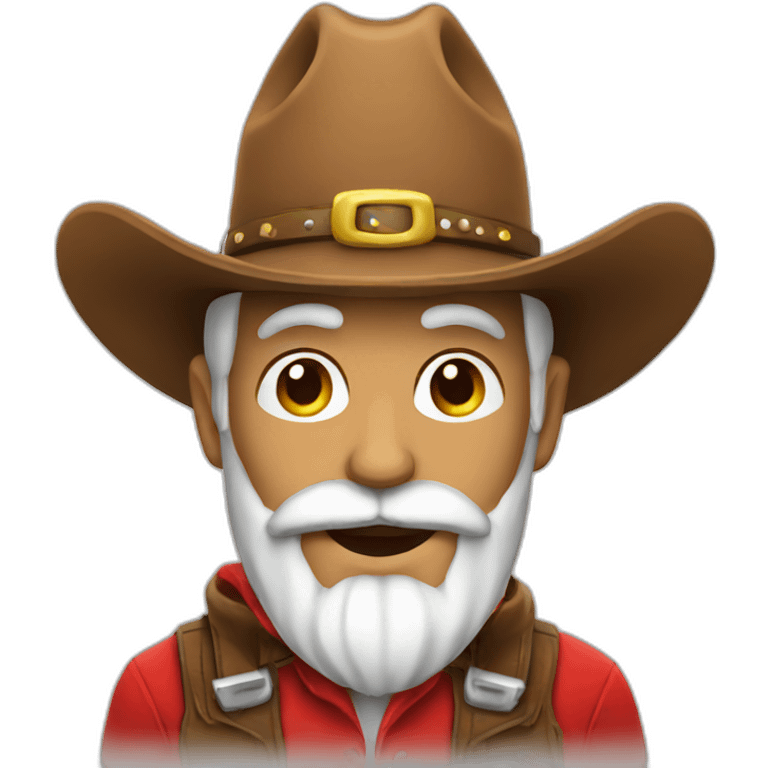 cowboy santa emoji