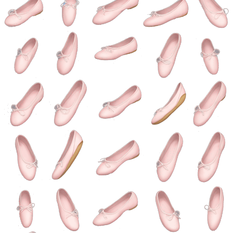 Pale pink ballet shoes emoji