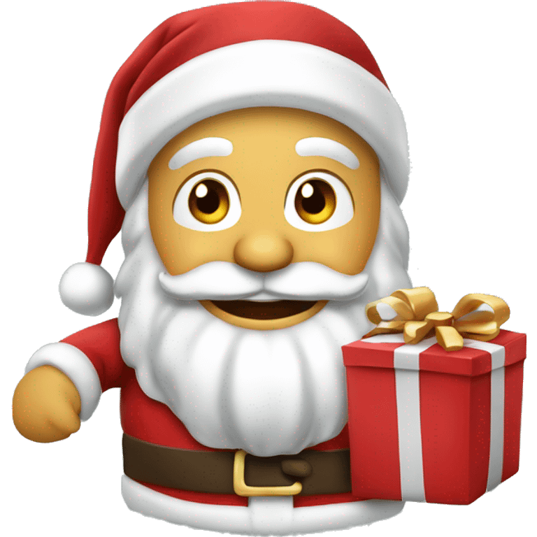 Santa Claus mit Geschenken emoji