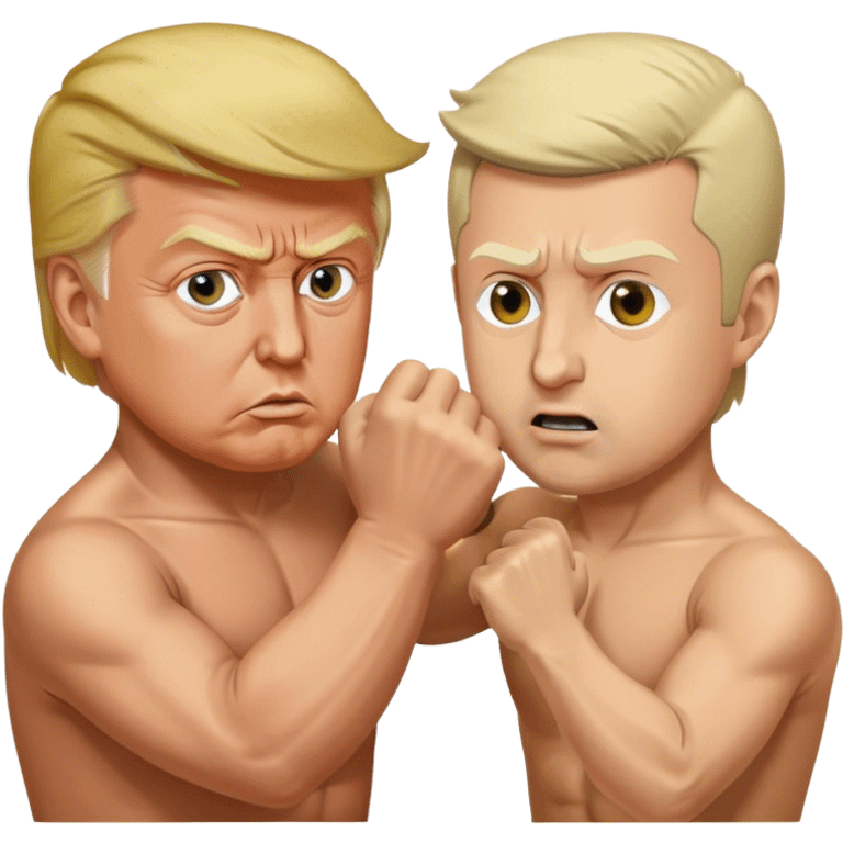 Donald Trump fighting with Zelensky emoji