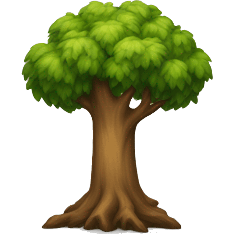 tree on shield emoji