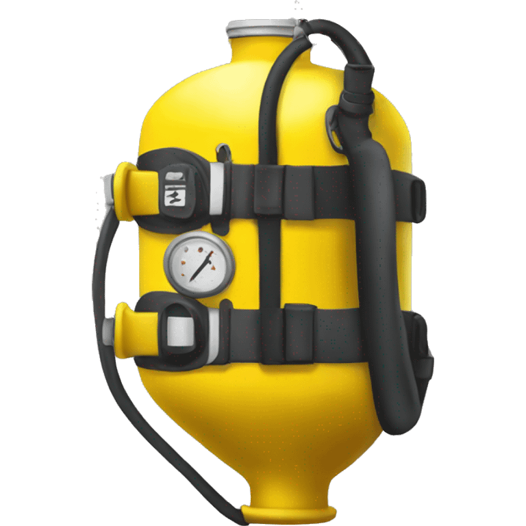 yellow scuba tank emoji