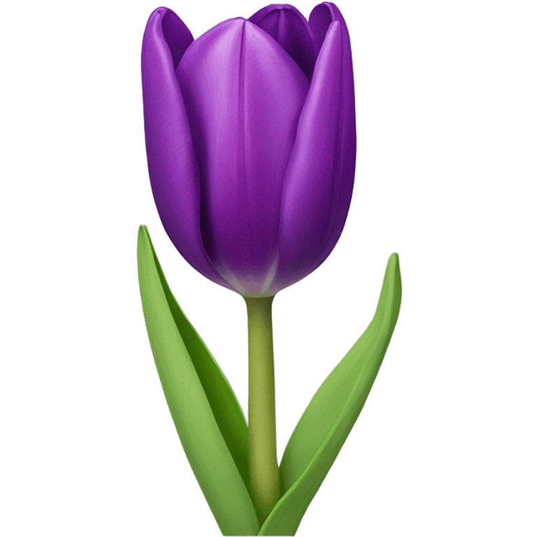 Purple tulip emoji