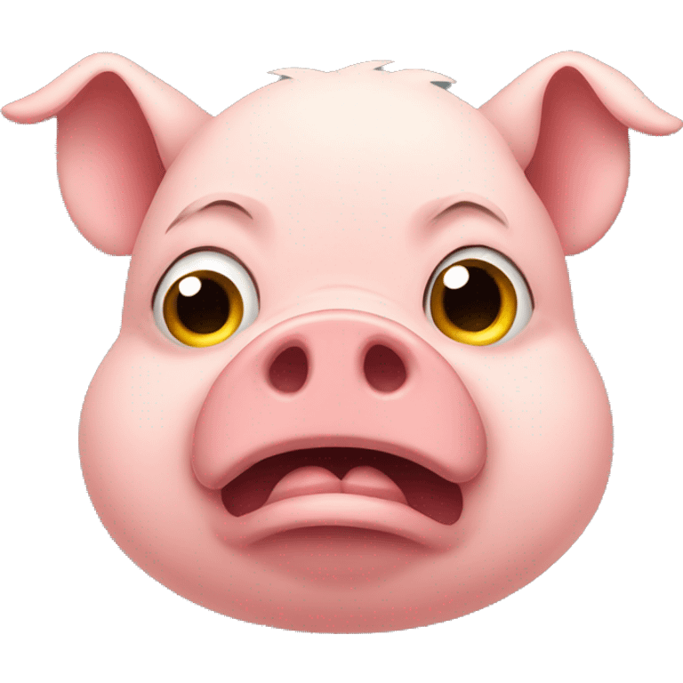 PiG in a bad mood  emoji