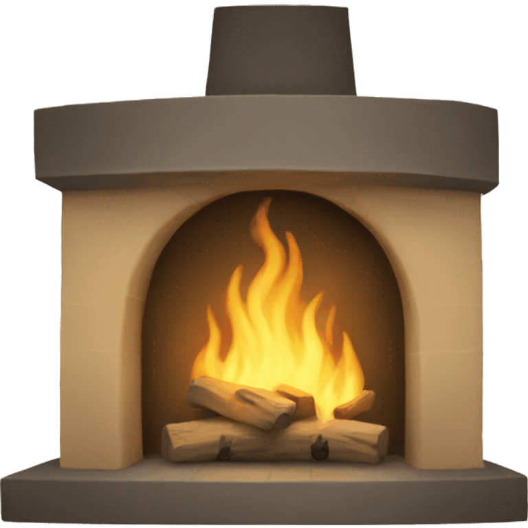 Beige hearth emoji