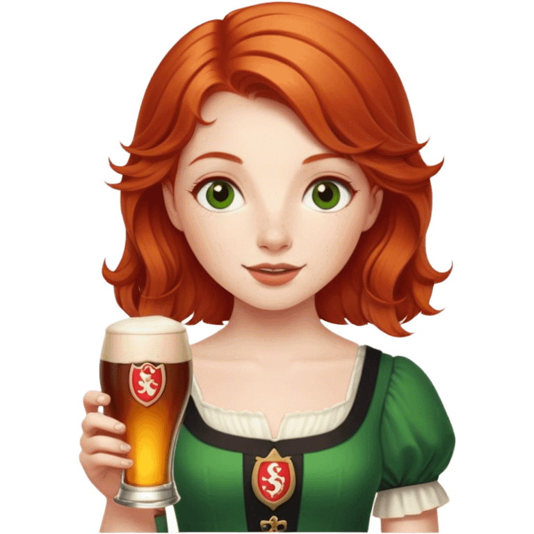 Irish Redheaded Girl with Smithwick’s  emoji