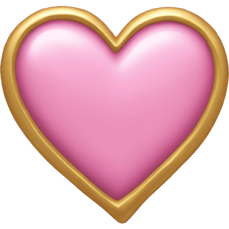 a pink gold heart emoji