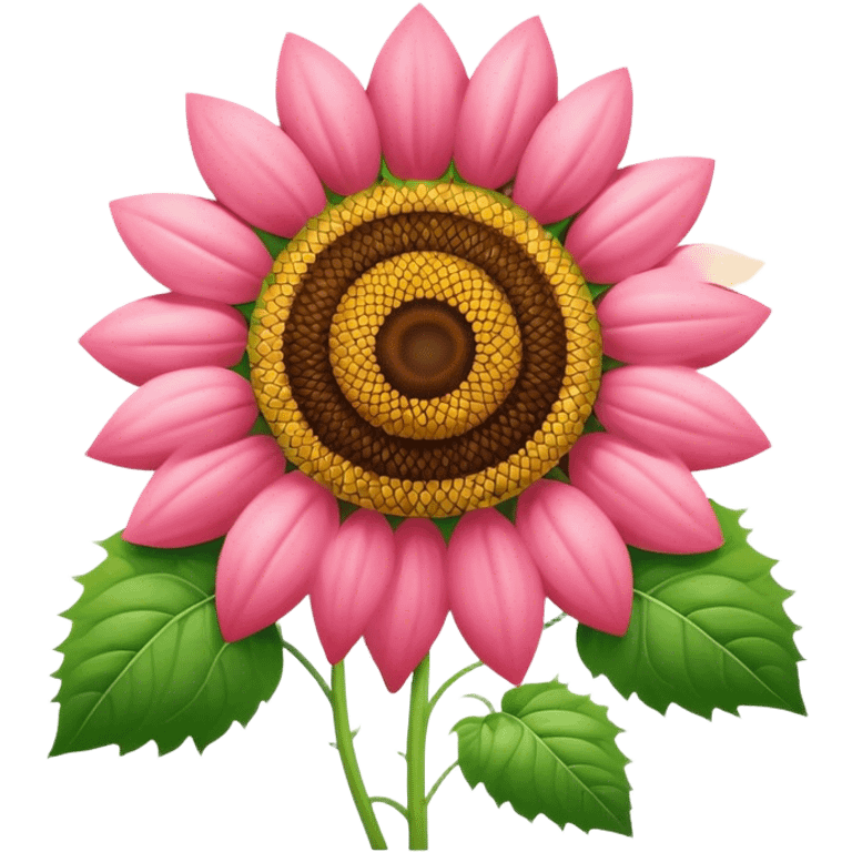 Girasol rosado con fresas  emoji