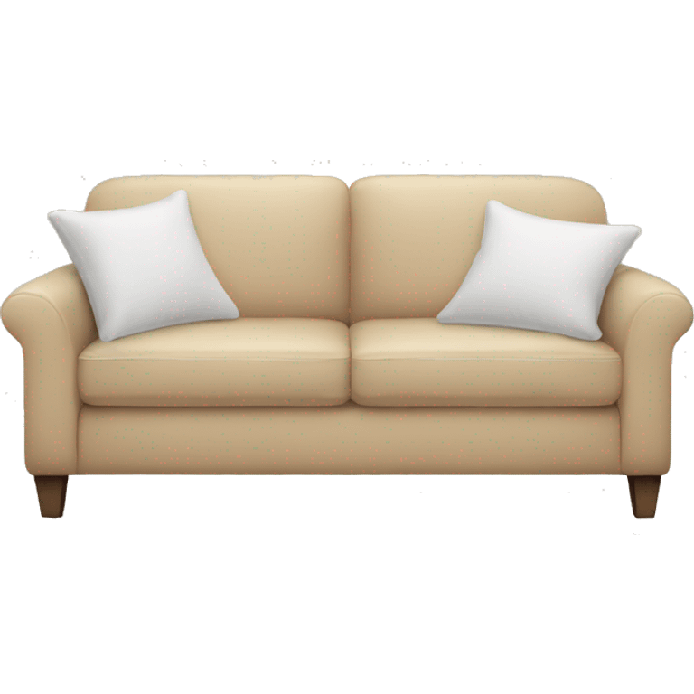 beige couch with white blanket emoji