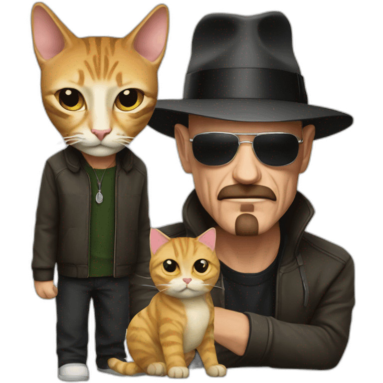 Heisenberg with a cat emoji