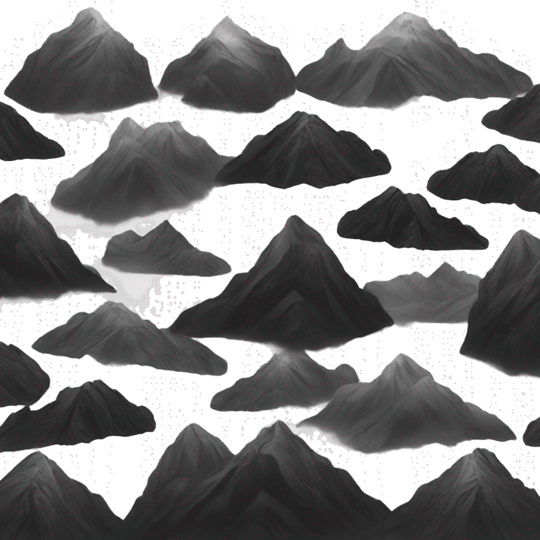 Black  aesthetic mountain  emoji