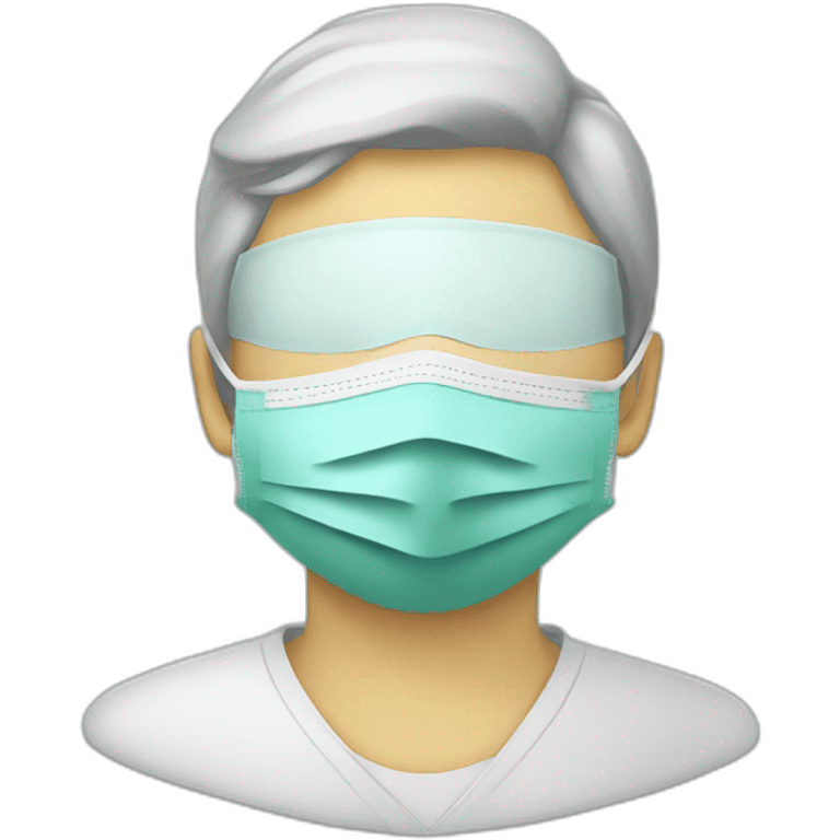 Antiseptic and medical mask emoji