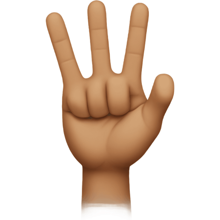 Two fingers in the air  emoji