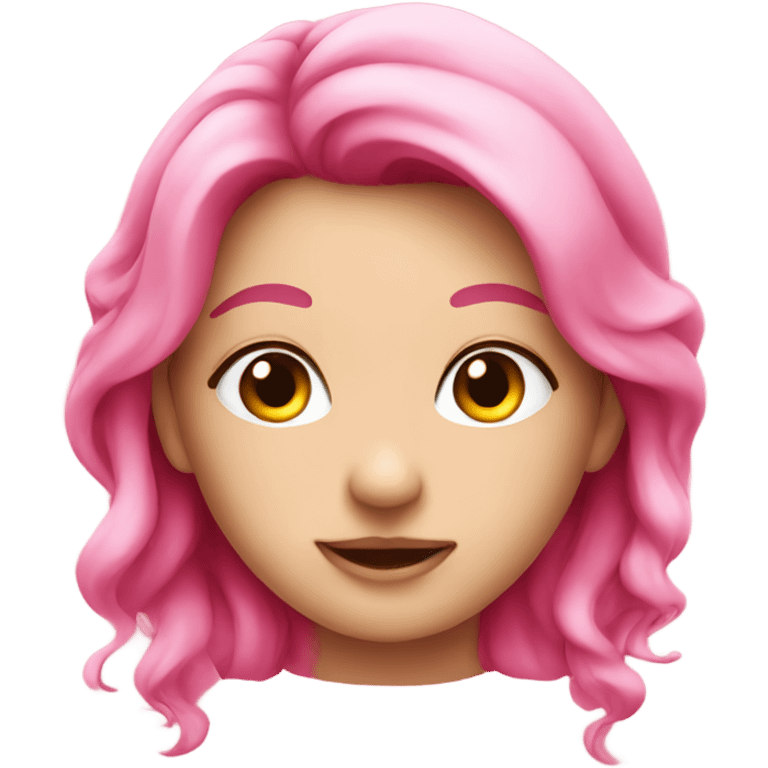 Cute pink emoji