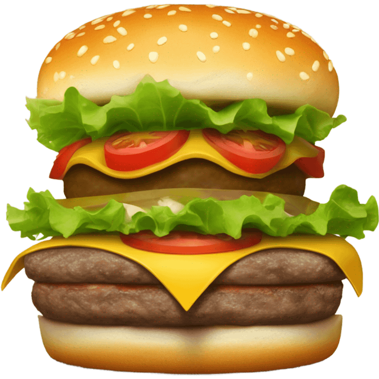 Hamburger with pickles emoji