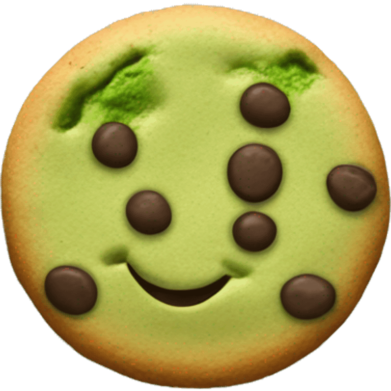 matcha cookies chocolate chips emoji