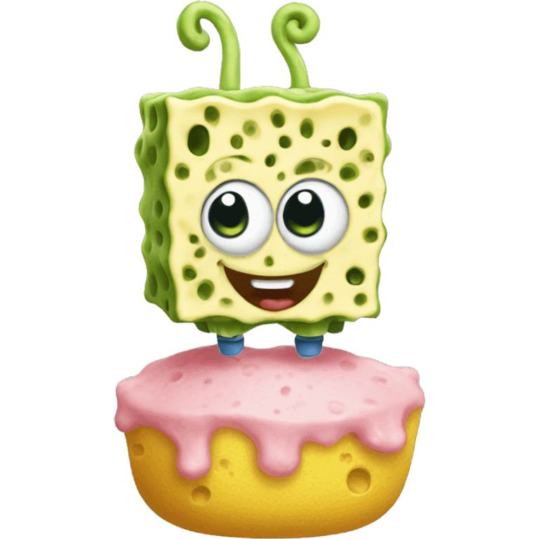 cute baby sponge bob emoji