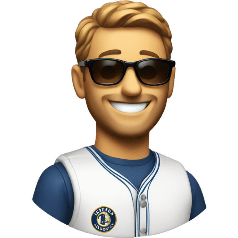 happy man in sunglasses brewers emoji