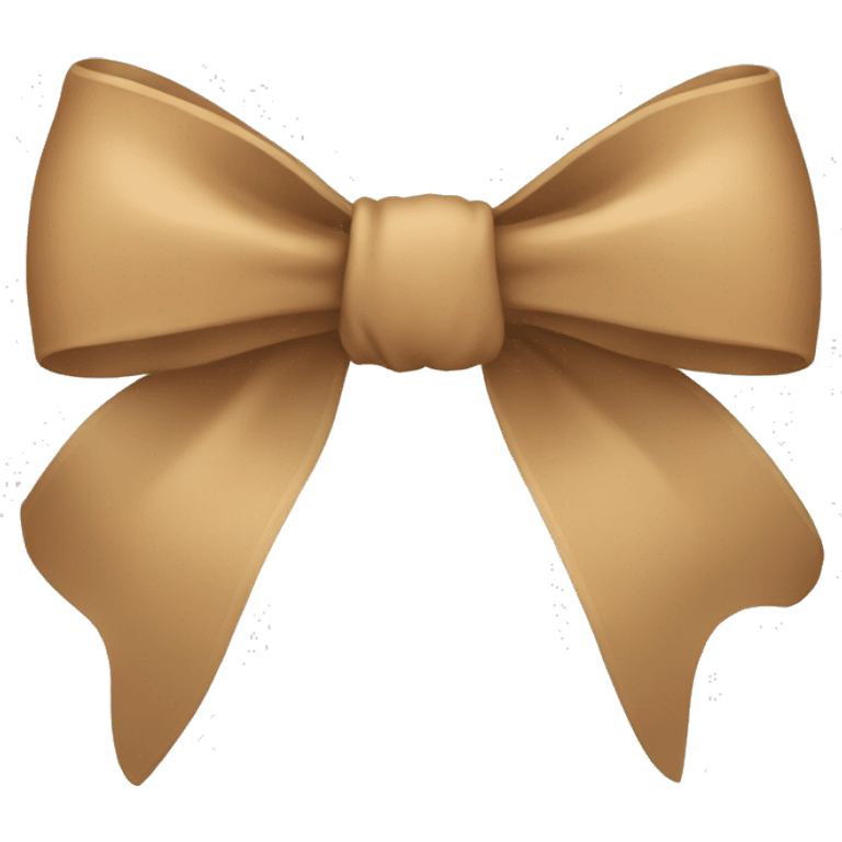  Tan bow emoji