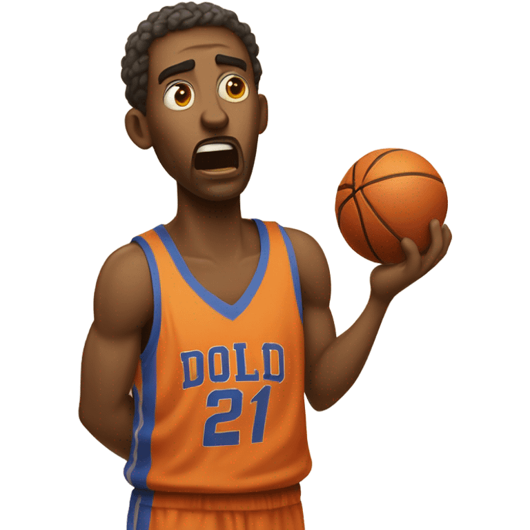 Dizzy basketball player  emoji