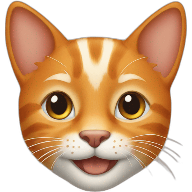 happy orange tabby face emoji