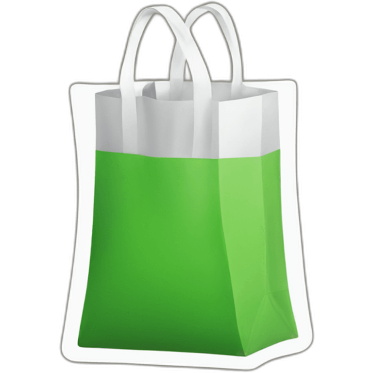 an uber eats green bag emoji