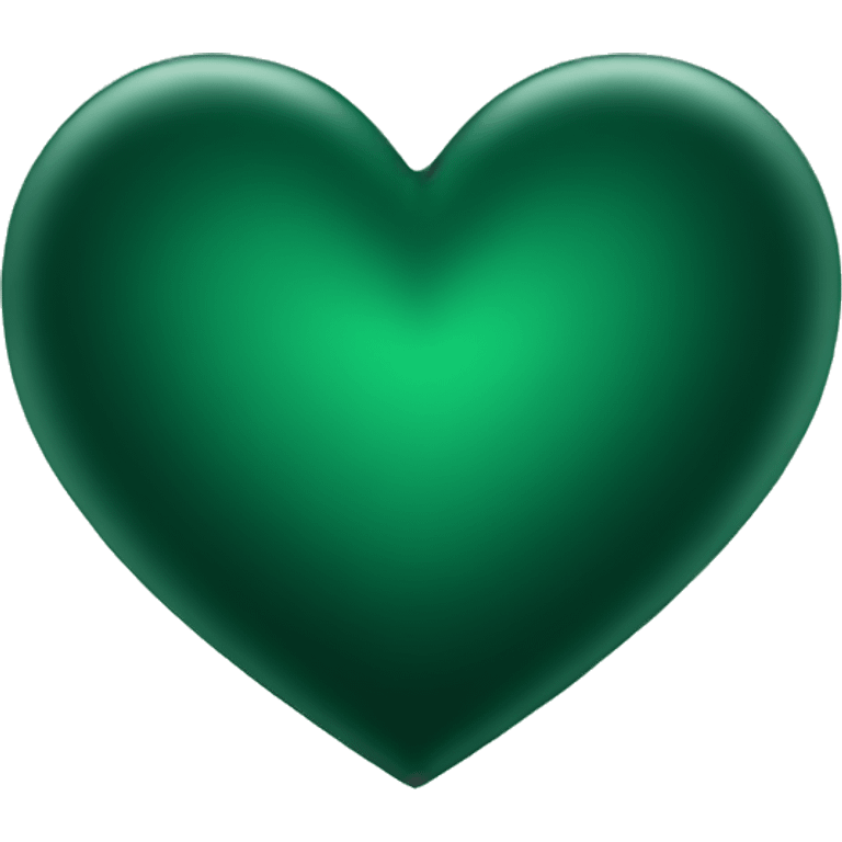 Dark green heart emoji