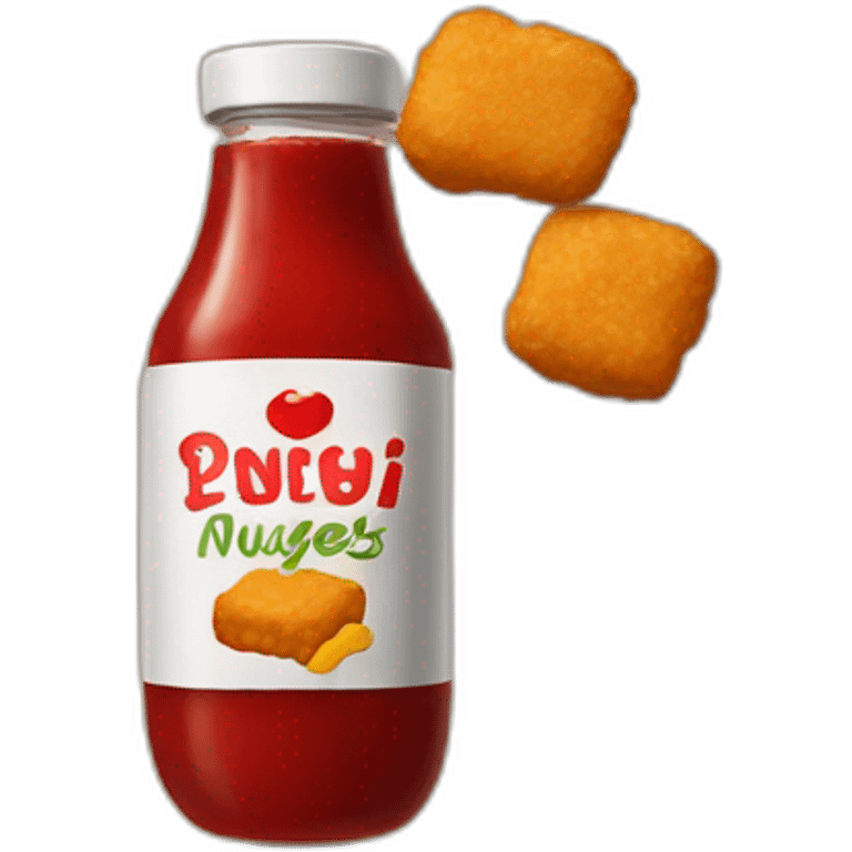 nuggets with ketchup emoji