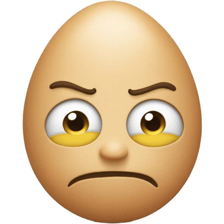 Angry egg head emoji emoji