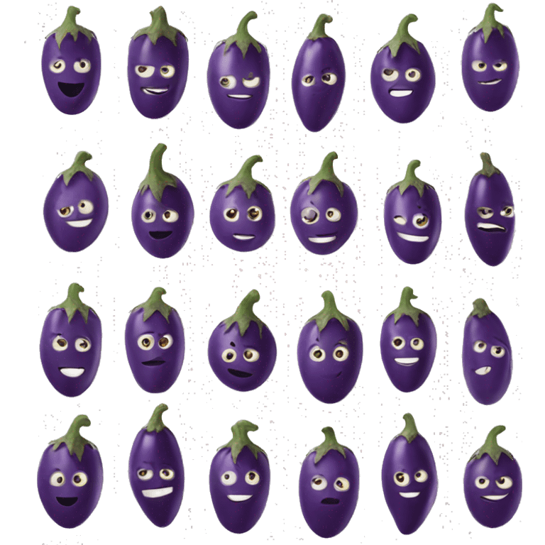 face with eggplant emoji