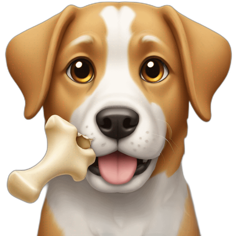 Dog with Bone emoji