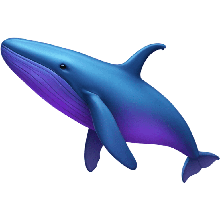 Blue whale purple emoji