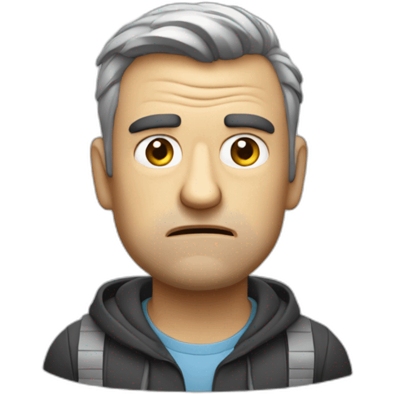 grumpy programmer not happy about electric cars emoji