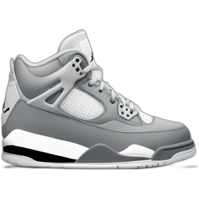 grey withe black nike air Jordan shoes emoji