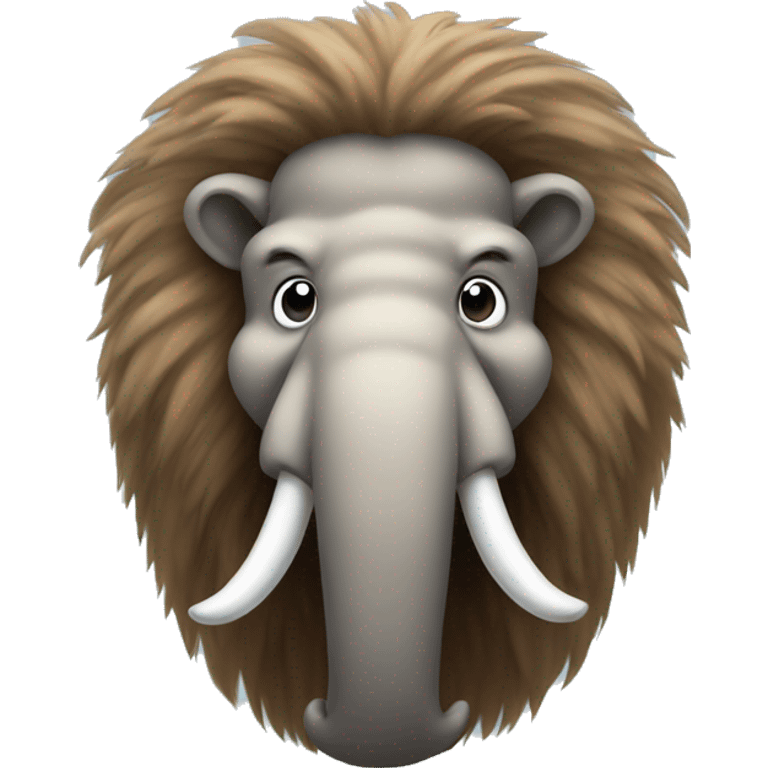 Furry Woolly Mammoth Mascot emoji