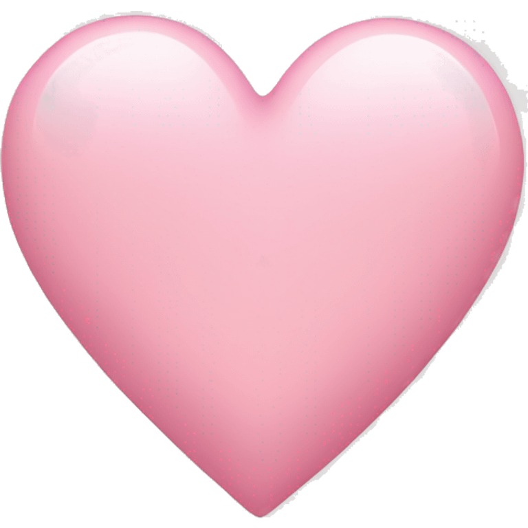 light pink love heart emoji