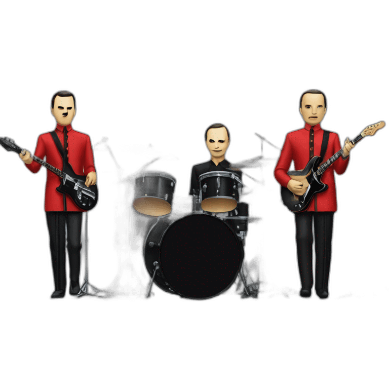 the band Kraftwerk playing live emoji